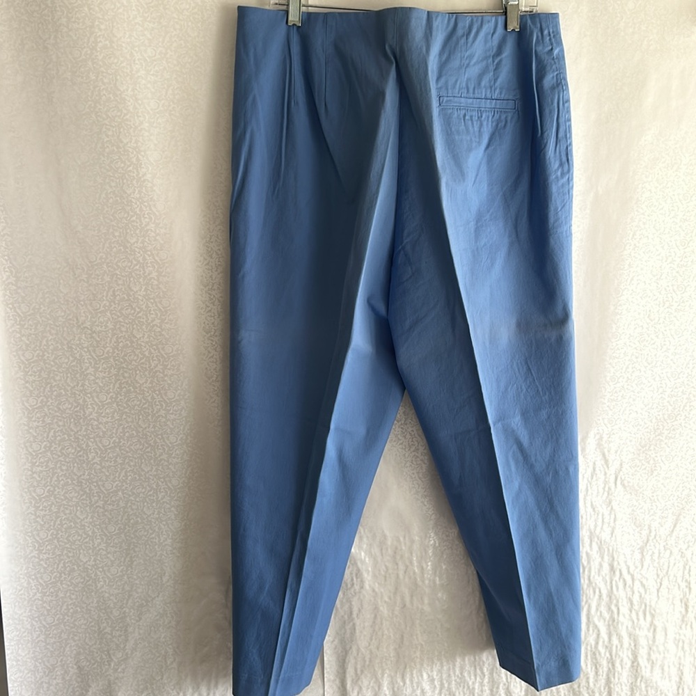 Talbots woman ankle length Cornwall blue chino pants new with tag - Picture 4 of 6
